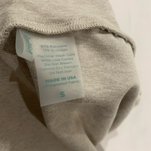 Bombshell Sportswear Beige Top and Shorts - Picture 7 of 8